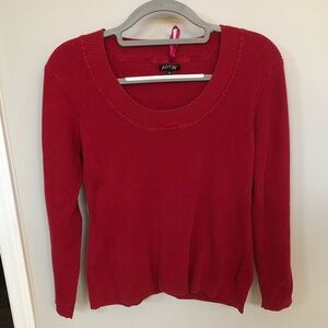 Apt. 9 Women's Bold Red Scoop Neck Sweater
